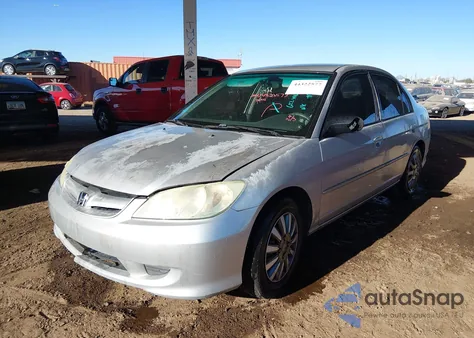 2005 Honda Civic Lx from USA, damaged, VIN 2HGES16505H622496